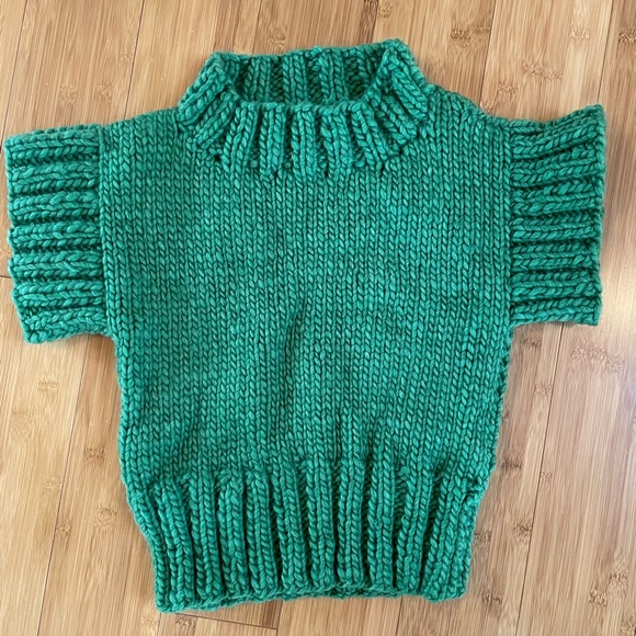 Chunky hand knit sweater. Never worn. - Picture 1 of 4